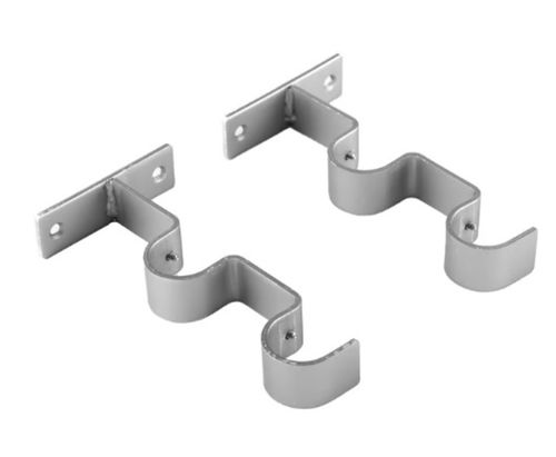Juego Soporte Doble Muro De Metal Satin 19/28 Mm