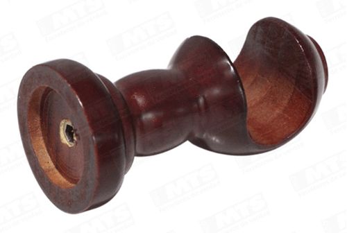 Juego Soporte Doble De Madera Miel 19/28 Mm