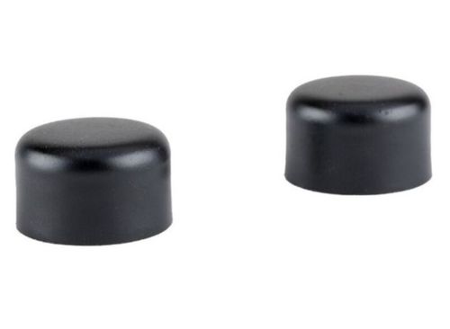 Terminal Tope De Metal Negro 19 Mm 2 Unidades
