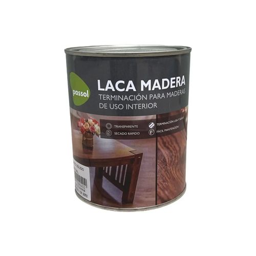 Laca Madera Alto Sólido 1 Lt Passol