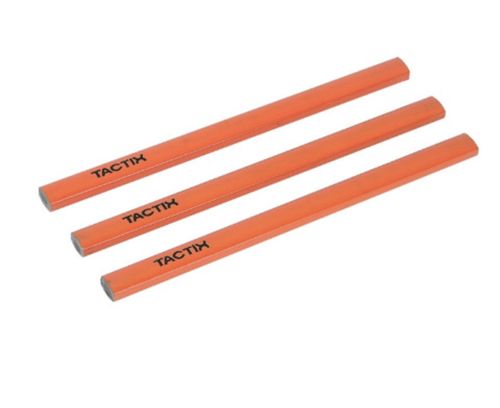 Lapiz Carpintero Tactix # 298403 Negro Juego De 3 Piezas