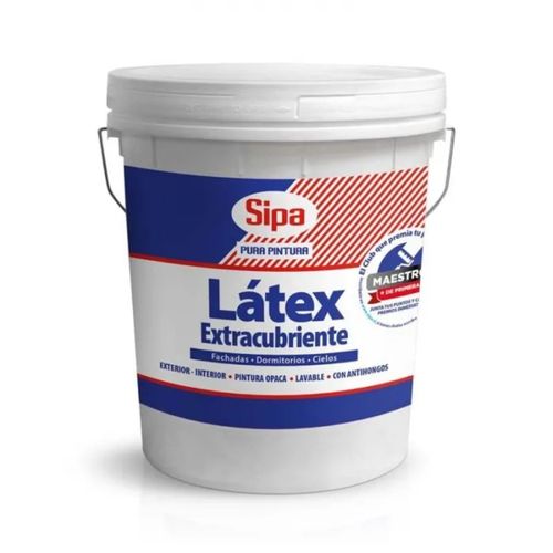 Látex Extracubriente Blanco 1 Tineta Sipa