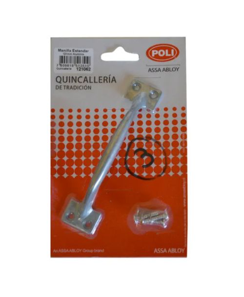 Manilla Aluminio 121 Mm Poli