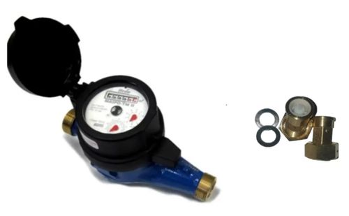 Medidor De Agua Maipo 1/2 Pulgada Cobre Vidrio Roscas Diferenciadas