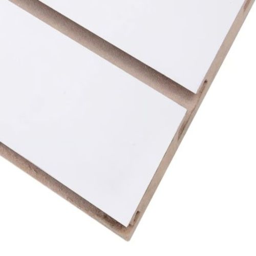 Mdf Ranurado Melamínico Blanco 18 Mm 152X244 Cm