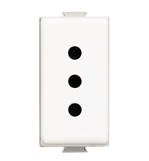 Modulo Enchufe 10A 2P+T Bco Am5113 Matix Bticino