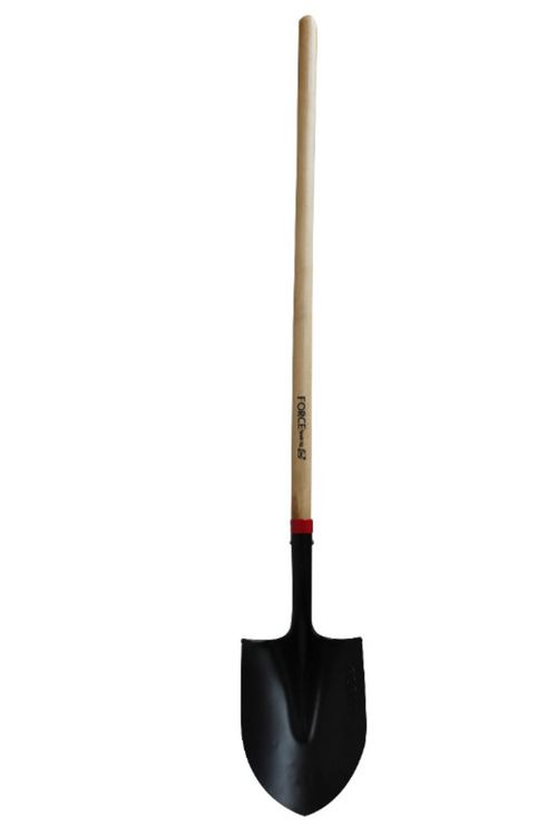 Pala Force Punta Redonda (Riego) Mango Madera Largo Pf
