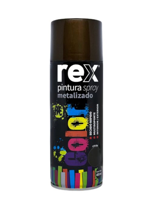 Pintura Spray Metalico Bronce 400Ml Rex