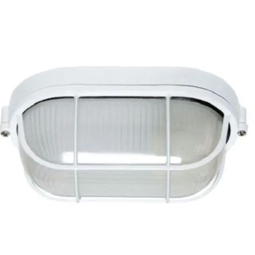Plafon Tortuga Aluminio Oval Reja Blanca