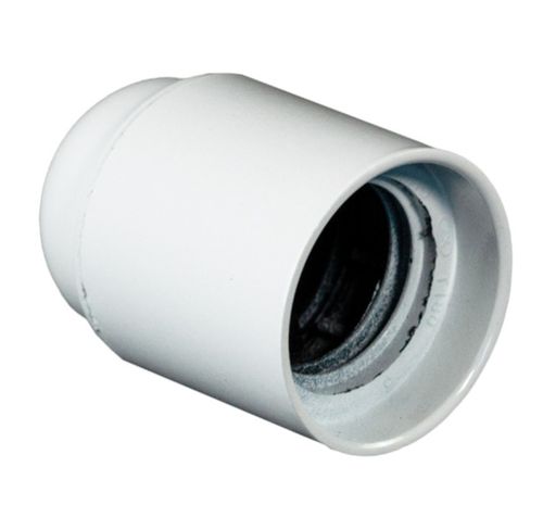 Portalampara E-27 Blanca Con Tornillo 0362