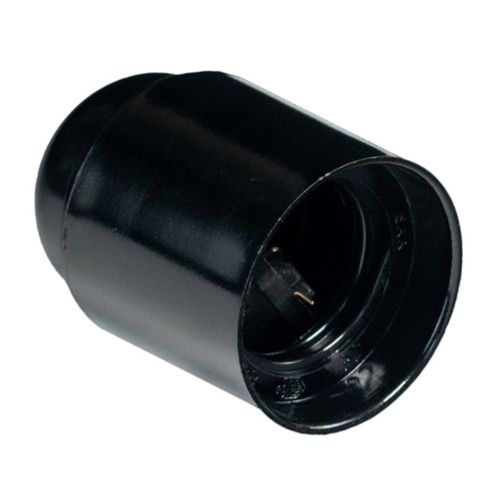 Portalampara E-27 Negra Con Tornillo 0361