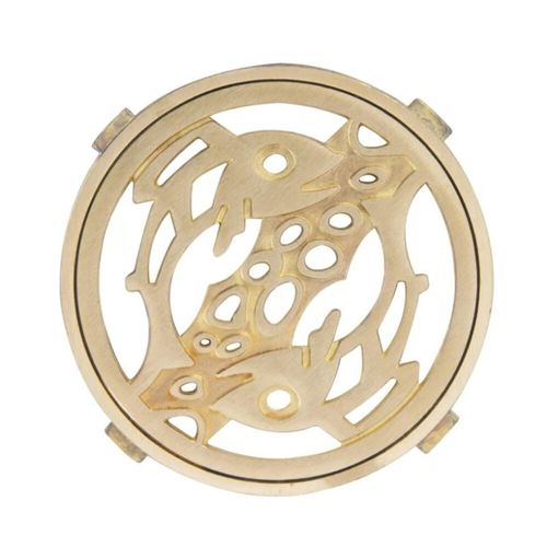 Rejilla Pileta Bronce Redonda 4 Pulgadas