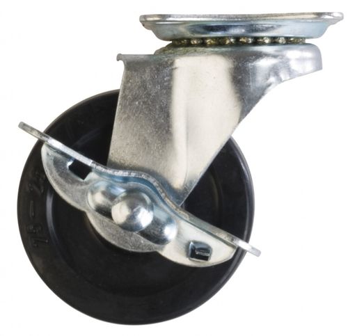 Rueda Goma Con Base Giratoria Con Freno 1 1/2" Lioi