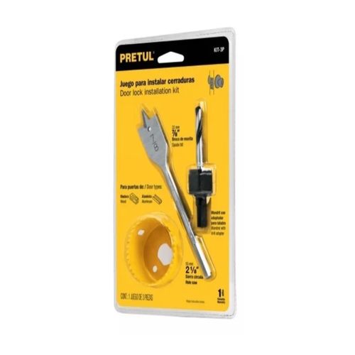 Sierra Copa 3 Piezas Para Instalar Cerradura Truper