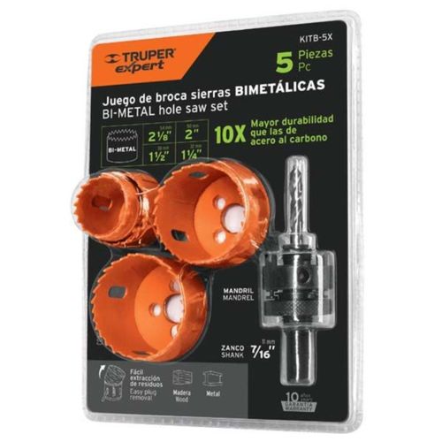 Set Sierra Copa 5 Piezas Truper Kitb-5X