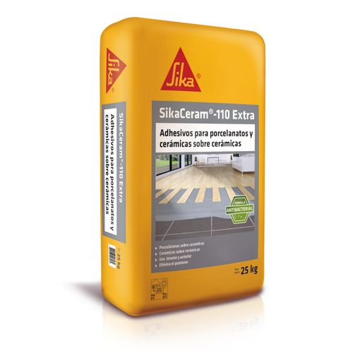 Adhesivo Porcelanato Polvo Sikaceram 110 Extra 25Kg