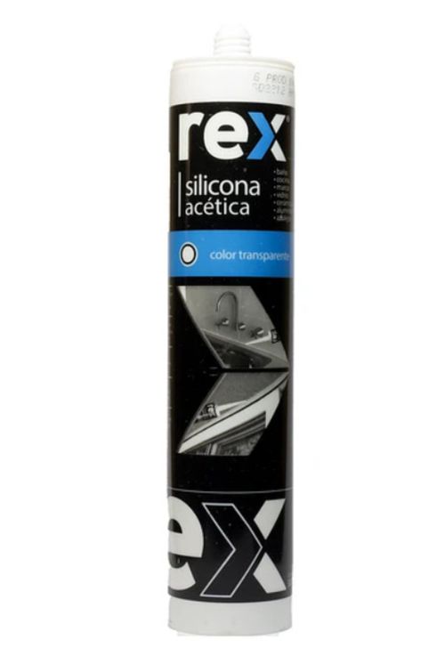 Silicona Acética Transparente Rex