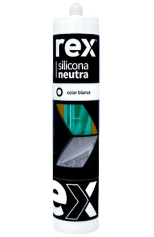 Rex Silicona Neutra Blanca Cartucho 300 Ml
