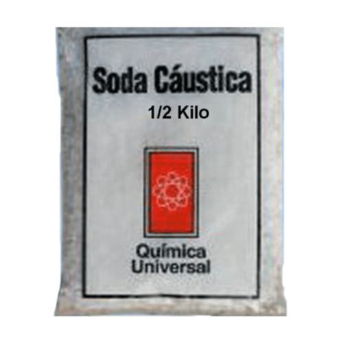 Soda Caustica Bolsa 1/2 Kg