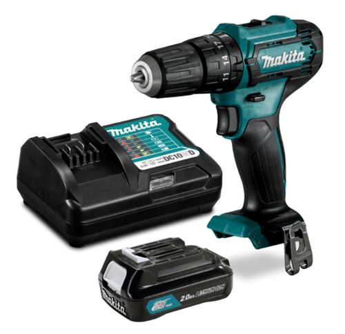 Taladro Percutor 10Mm + 1 Batería 12V 2.0 Ah + Cargador Makita