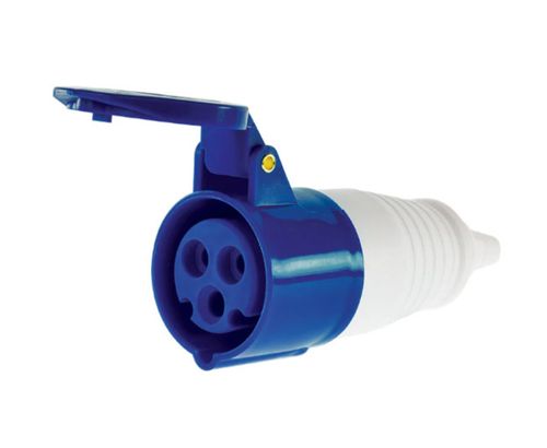 Enchufe Hembra Volante 16A 220V Ip44 2P+T Lexo