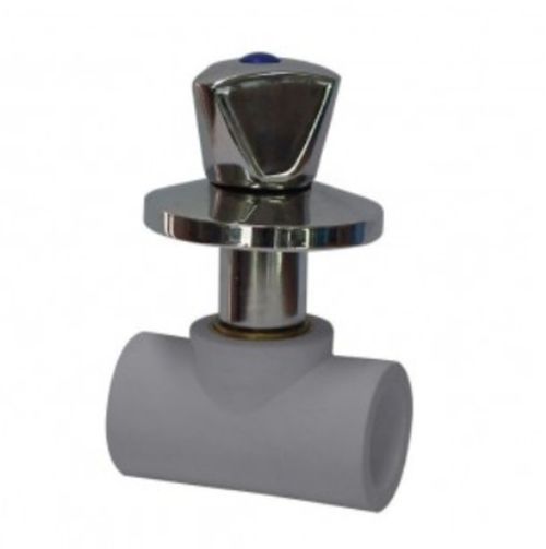 Llave De Paso Cromada Ppr 25 Mm Vástago 2,3 Cm