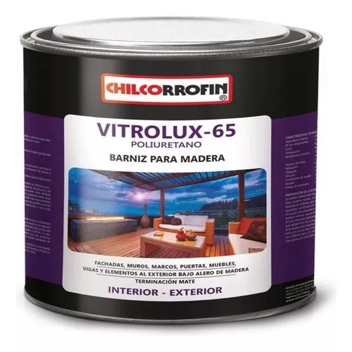 Barniz Vitrificante Vitrolux 65 Natural 1 Lt Chilcorrofin