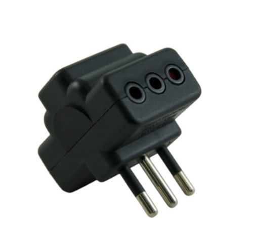 Enchufe Ladron Rema Negro-Marfil 1295 Rema