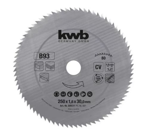 Disco Sierra 12" 80 Dientes 305X30Mm Einhell