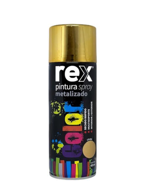 Pintura Spray Metalico Oro 400Ml Rex