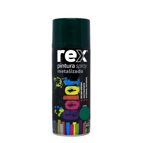 Pintura Spray Metalico Verde 400Ml Rex