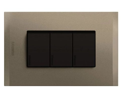 Interruptor Triple 9/32 10A Antracita Pl1 Terra