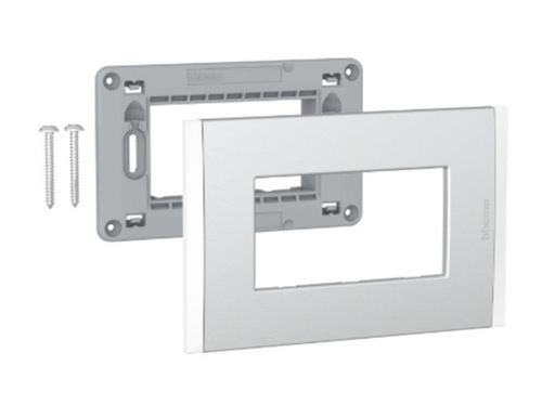 Placa Triple  Metal Aluminio Con Soporte Af5S3Mn