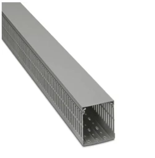 Canaleta Ranurada 80X60Mm Gris