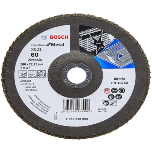 Disco Flap Eco Inox Metal 4 1/2 Gr60 Bosch