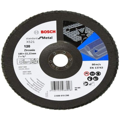 Disco Flap Eco Inox Metal 4 1/2 Gr120 Bosch
