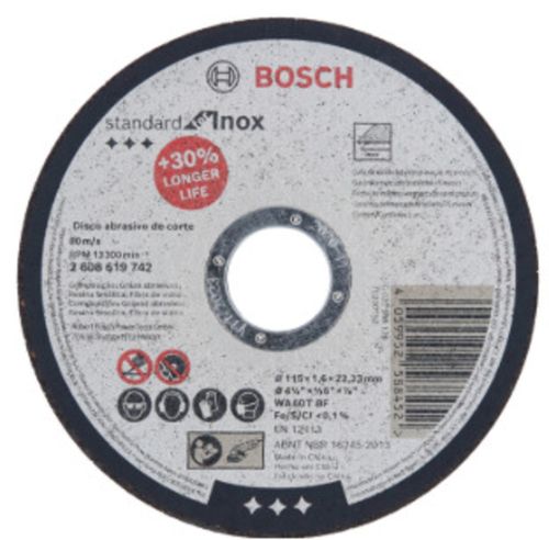 Disco De Corte 9" Acero Inoxidable Bosch