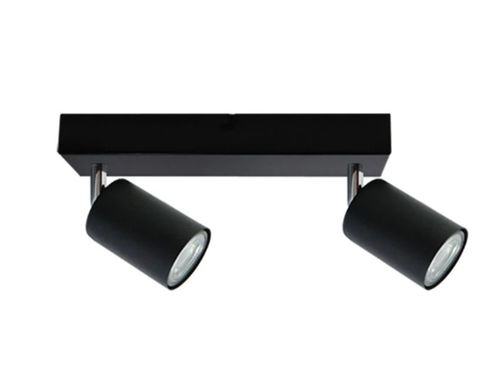 Foco Sobrepuesto Deco Plus 2Xgu10 Color Negro