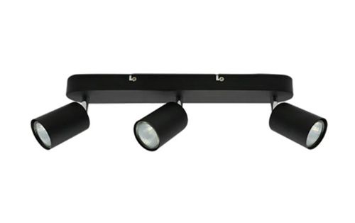 Foco Sobrepuesto Deco Plus 3Xgu10 Color Negro