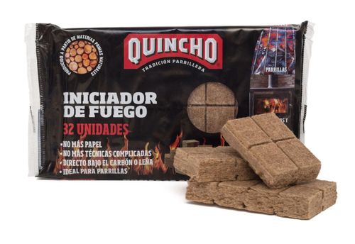 Pastillas Iniciador De Fuego Quincho Caja 32 Unidades