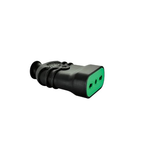 Enchufe Hembra 2P T 16A 250Vac Negro 81111