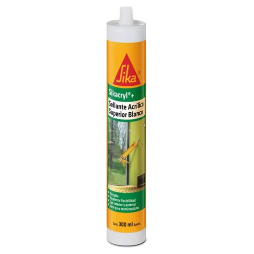 Sellador Acrílico Blanco Sikacryl 300 Ml Sika