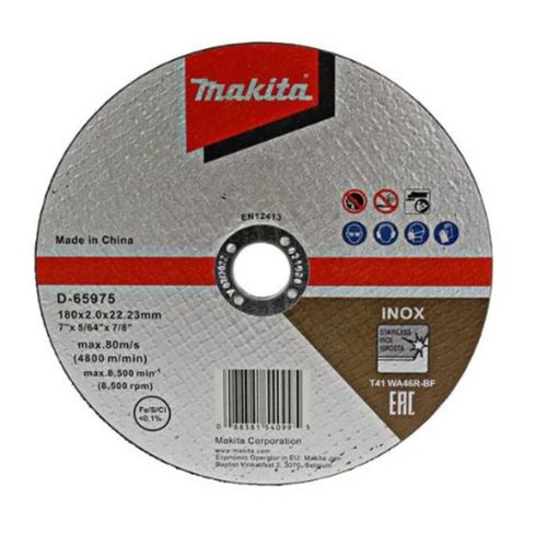 Disco Corte Acero Inox. 7" (180 X 2 X 22,23) Wa46R