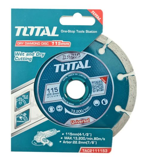 Disco Diamantado Segmentado 4 1/2 115Mm Total Tac21111532