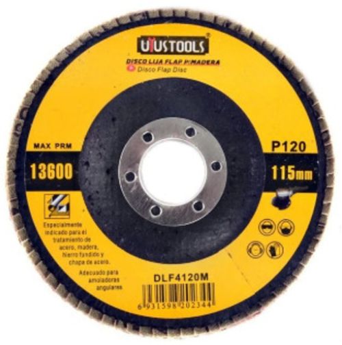 Disco Lija Flap P/Madera 115Mm #120 Uyu Dlf4120M