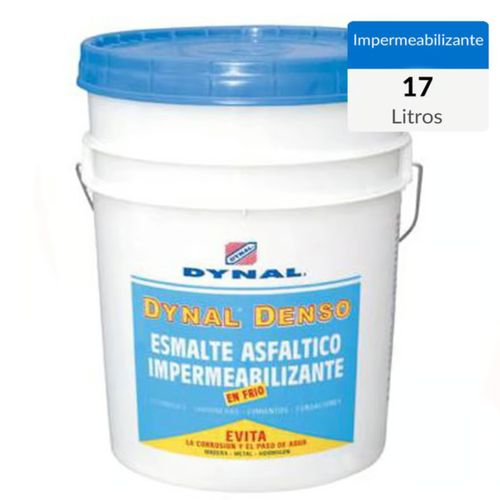Esmalte Asfáltico Impermeabilizante Superficial Denso Tineta 17 Lt Dynal