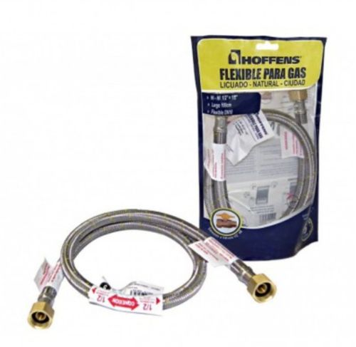 Flexible Para Gas Hi-Hi 1/2 X 1/2 100 Cm Hilo Izquierdo Hoffens