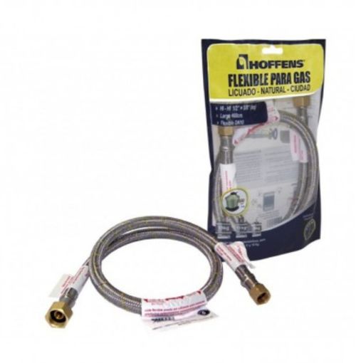 Flexible Para Gas Hi-Hi 1/2 X 3/8 60 Cm Hilo Izquierdo Hoffens