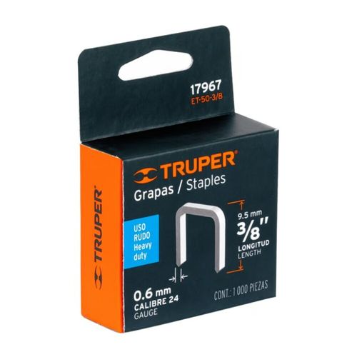 Grapas 3/8 Pulgadas X 1000 Piezas Et-50-3/8 17967