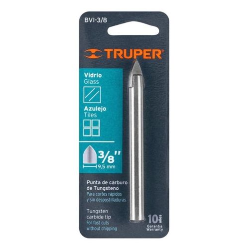 Broca Para Vidrio Y Azulejo De 3/8", Truper